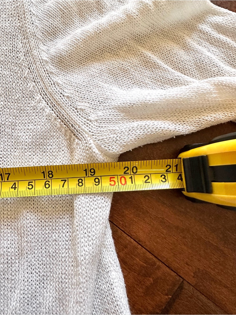 J.Jill Linen Blend Open Front Cardigan L Petite Ivory Longline - Picture 8 of 9